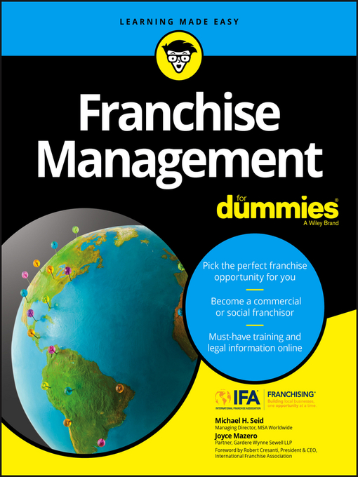 Title details for Franchise Management For Dummies by Michael H. Seid - Available